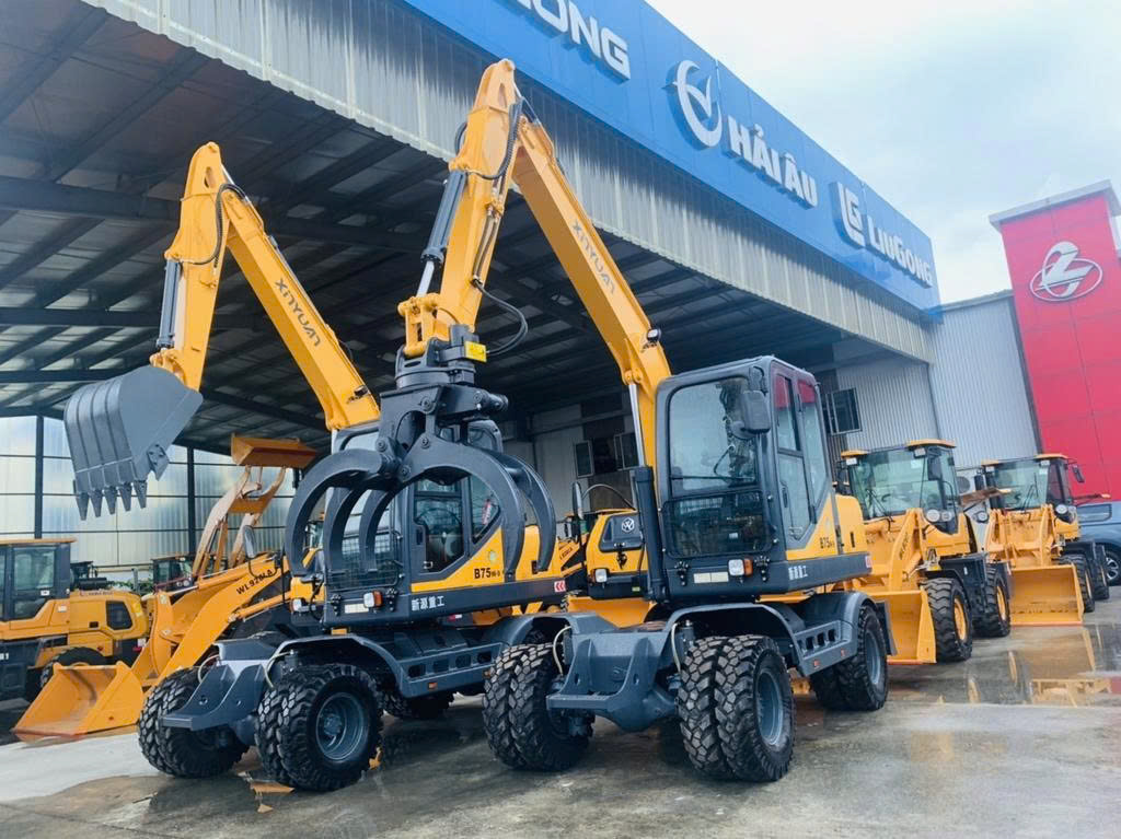 Máy Xúc Đào Bánh Lốp Xinyuan B75 - Giải Pháp Hiệu Quả Cho Công Trình Đô Thị